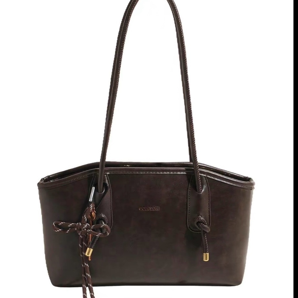 Chic Black Tote with Gold Accents